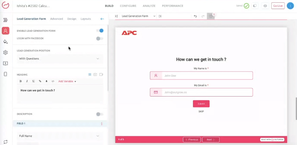 Outgrow - Interactive Content and Marketing