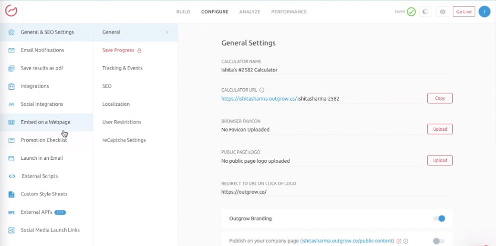 Outgrow - Interactive Content and Marketing